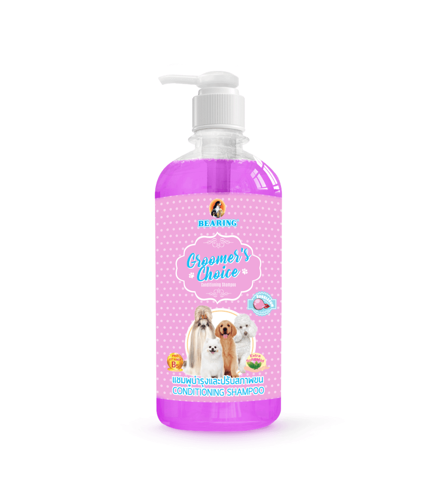 แชมพูผสมครีมนวดสำหรับสุนัข BEARING สูตร GROOMER’S CHOICE ขนาด 450ML กลิ่น BUBBLE GUM_1